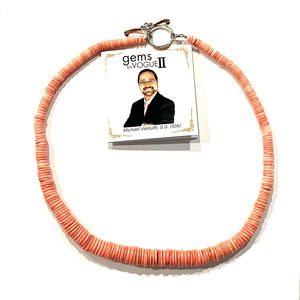 Gems En Vogue II Graduated Pink Coral Necklace